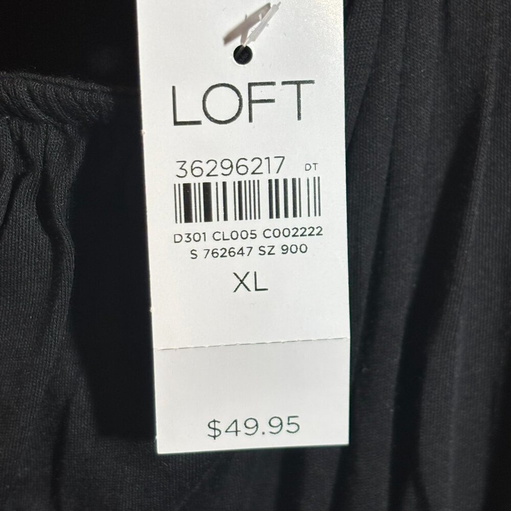 NWT Loft Tunic Top Black Sleeveless - Picture 11 of 12